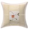 Indian Brocade Couch Throw Pillow Cover Silk 16x16 Set of 4 Pearl White Gold Jacquard Weave Home Decor Patchwork and Floral Pattern Square Cushion Covers view 4