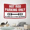 gaeruite Funny Outdoor Decor Hot Rod Parking Only Tapestry Earthy Room Decor Room Decore (Size : 100X150CM) view 4