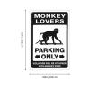 gaeruite Funny Outdoor Decor Monkey Lovers Parking Only Tapestry Earthy Room Decor Room Decore (Size : 75X100CM) view 4