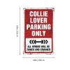 gaeruite Backyard Bar Decor Collie Lover Parking Only Tapestry Funny Kitchen Decor Funny Sogns (Size : 75X100CM) view 4