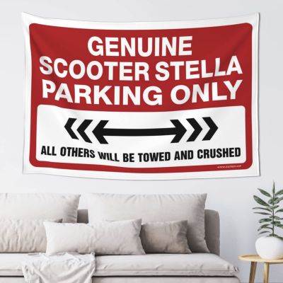 gaeruite Door Decorations For Bedroom Genuine Scooter Stella Parking Only Tapestry Coquette Room Decor Room Accessories For Teen Boys (Size : 75X100CM)