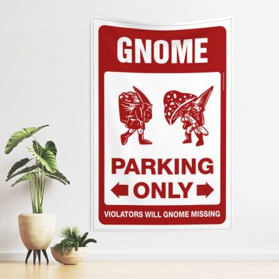 gaeruite Door Decorations For Bedroom Gnome Parking Only Tapestry Coquette Room Decor Room Accessories For Teen Boys (Size : 75X100CM)