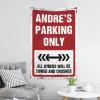 gaeruite Bar For Man Cave Andre'S Parking Only Tapestry Earthy Room Decor Funny House Decor (Size : 75X100CM) view 3