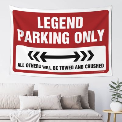 gaeruite Bar For Man Cave Legend Parking Only Tapestry Earthy Room Decor Funny House Decor (Size : 75X100CM)