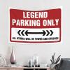 gaeruite Bar For Man Cave Legend Parking Only Tapestry Earthy Room Decor Funny House Decor (Size : 75X100CM) view 2