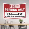 gaeruite Bar For Man Cave Legend Parking Only Tapestry Earthy Room Decor Funny House Decor (Size : 75X100CM) view 3