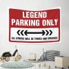 gaeruite Bar For Man Cave Legend Parking Only Tapestry Earthy Room Decor Funny House Decor (Size : 75X100CM) view 4