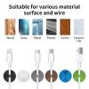 tifanso 6PCS Colorful Adhesive Cable Clips for Home Office Wire Management view 3