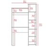 Bellemave Computer Desk with Hutch and Bookshelf, Home Office Desks with 6 Storage Shelves, Writing Study Desk Table, Modern Compact Workstation, Bookshelf Desk, Black view 4