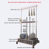Movable Broom Mop Holder,Utility Floor Standing Cleaning Tool Cart,Housekeeping Supplies,Garden Tool Organizers and Storage, Umbrella Stand,put Wet Mops,Home,Bathroom,Housekeeping,Hotel Must Haves ( C view 4