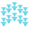 CALLARON Christmas Plastic Cups Snow Cone Cups 20pcs Snow Cone Bowls Reusable Colorful Drip Cups Plastic Shaved Ice Cups for Birthday Party Summer Cookout Sky-blue Shaved view 1