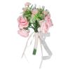 Firlar Artificial Rose Flowers Fake Artificial Bridal Bouquet Flower Silk Flower Hand Tied Bouquet DIY Wedding Party HandMade Decorations for Home Hotel Office Wedding Party Garden Craft Art Decor view 1