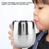 Pilipane Double Wall Stainless Steel Tea Cups , Coffee Cup Cup Mug , Stainless Steel Double Wall Water Coffee Tea Cup Mug Double Layer avoid Scalding Water Cup Double Walled (Drum shape 200ml) view 2