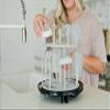 The First Years Spin Stack Bottle Drying Rack - Black - 2-Tier Rotating Countertop Drying Rack for Up to 16 Bottles - Baby Essentials for Everyday Use view 2