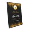 9" x 12" Custom Wall Plaque for Awards and Recognition - High Gloss Cherry Finish With Keyholed Back for Vertical and Horizontal Hanging - Personalized Office Wall Decor (Design A) view 2
