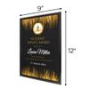 9" x 12" Custom Wall Plaque for Awards and Recognition - High Gloss Cherry Finish With Keyholed Back for Vertical and Horizontal Hanging - Personalized Office Wall Decor (Design A) view 4