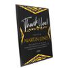 9" x 12" Custom Wall Plaque for Awards and Recognition - High Gloss Cherry Finish With Keyholed Back for Vertical and Horizontal Hanging - Personalized Office Wall Decor (Design B) view 2