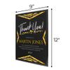 9" x 12" Custom Wall Plaque for Awards and Recognition - High Gloss Cherry Finish With Keyholed Back for Vertical and Horizontal Hanging - Personalized Office Wall Decor (Design B) view 4