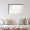 Amanti Art Bronze Bathroom Mirror for Over Sink, 26x41 Custom Made Lucie Light Bronze Rectangle Vanity Mirror, Large Modern Wood Frame, Hangs Horizonally and Vertically, Wall Decor view 4