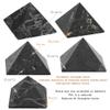 Authentic Shungite Stone Pyramid - Unpolished - 1.6 in. - 4 - Made of Russian Shungite Mineral - Handmade - TOLVU view 4