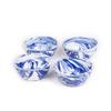 Artesano Home Decor Hand-Painted Enamelware Set of 16 Pieces - Blue Marble Design - 4 Dining Plates 10" - 4 Dessert Plates 7" - 4 Bowls 34oz - 4 Mugs 22oz, Ideal for Home, Party and Camping view 3