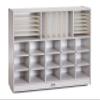 Jonti-Craft Rainbow Accents 0415JCWW000 Sectional Cubbie-Tray Mobile Unit - Without Trays - Gray view 1