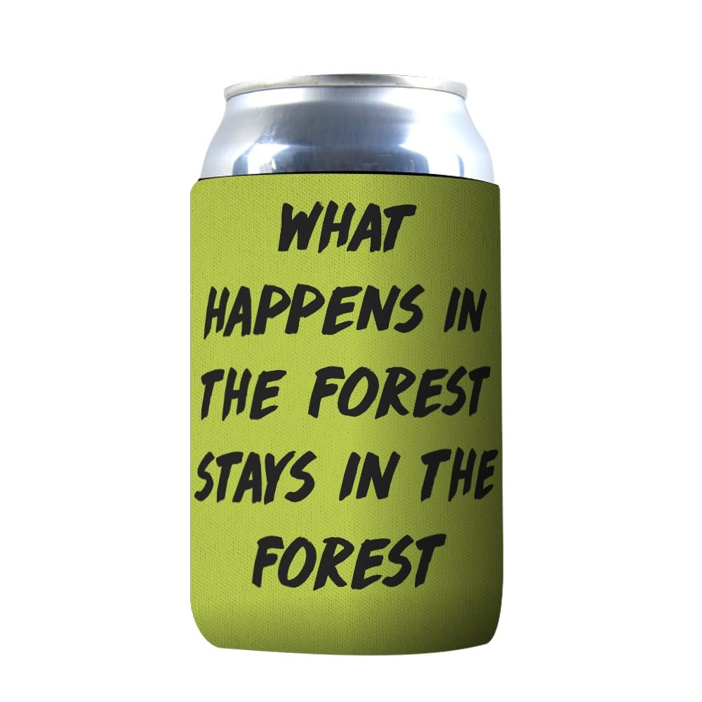 1 Pack - What Happens In The Forest Geocaching Drink Cooler Sleeve