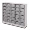 Jonti-Craft Rainbow Accents 4031JCWW000 30 Tub Mobile Storage - with Tubs - Gray view 1