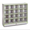 Jonti-Craft Rainbow Accents 0420JCWW130 20 Cubbie-Tray Mobile Storage - Without Trays - Key Lime Green view 1