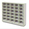 Jonti-Craft Rainbow Accents 4030JCWW130 30 Tub Mobile Storage - Without Tubs - Key Lime Green view 1