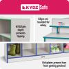 Jonti-Craft Rainbow Accents 0425JCWW000 25 Cubbie-Tray Mobile Storage - Without Trays - Gray view 4