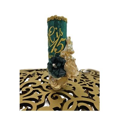 A&C Quinceaeras and More Accessories Quince Set Sweet Sixteen Accessories Quinceanera bible Quinceanera Tosting Set 181-551 (Candle)