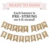 Pre-strung Happy 13th Birthday Banner - No DIY - Gold Glitter 13th Birthday Party Banner for Boys Girls - Pre-strung Garland on 6 ft Strands - Gold Bday Party Decorations & Decor - No DIY view 3