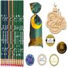 Eid Stickers (200) + 98 Pcs Favors Eid Pencils Wooden DIY Cutout Eid Goody Bags Ramadan Bags Eid Gifts for Kids Arabic Novelty Moroccan Egyptian Lantern Stickers view 1