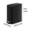 CANMNT Trash Can Bathroom Trash Can Foot Pedal Trash Can with Lid Kitchen Household Trash Box Cleaning Tool Accessories Bathroom Storage Trash Can Wastebasket view 2