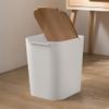 HIHELO Trash Bin Creative Trash Can Household Plastic Trash Cans Office Flip Garbage Cans Living Room Bedroom Kitchen Bathroom Storage Trash Bin with Lid, 2 Packs Kitchen Trash Can view 3