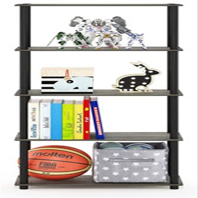 Big Tall Large 5 Tier Standing Bookshelf, Bathroom Standing Shelf, Tiered Shelf Stand, Book Display Shelf, Closet Storage Shelves, Pantry Shelving, Storage Racks And Shelving, For Home Office Garage