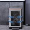 HIHELO Trash Bin Bathroom Step Trash Can, Brushed Stainless Steel 13 Liter Step Bin for Bedroom, Home, Office Kitchen Trash Can (Color : B) view 3