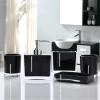 Bathroom Accessories Set, 5Pcs Acrylic Bathroom Accessories, Bath Cup Bottle Toothbrush Holder Dish for Vanity Organize, Hotel Bathroom Use view 1