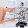 Bathroom Accessories Set, 5Pcs Acrylic Bathroom Accessories, Bath Cup Bottle Toothbrush Holder Dish for Vanity Organize, Hotel Bathroom Use view 3