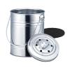 Kitchen Garbage Can 3 Liter Kitchen Compost Bin with No Lock Lid Plastic Liner & Charcoal Filters Melons Leaves Storage Bucket Sturdy Construction & Seal Wastebasket view 1