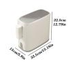 CANMNT Trash Can Rubbish Bin for Bathroom Trash Can with Lid Double Layer Toilet Narrow Press Style Dustbin Kitchen Garbage Bag Holder Trash Can Wastebasket view 2