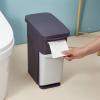 Kitchen Garbage Can 2 Layer Home Storage Bucket Bathroom Waste Bin with Toilet Brush Tissue Paper Dispenser Dustbin Narrow Space Gap Organizer, 3 Colors Wastebasket (Color : Beige) view 4