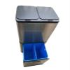BONAD Kitchen Garbage Can Smart Sensor Trash Bin Standing Two Layer Sorting Trash Can Kitchen Waste Cabinet with Lid Stainless Steel Rectangular Trash Can, 38L Wastebasket view 4
