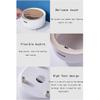 BONAD Kitchen Garbage Can Mini Trash Can with Lid Desktop Trash Can Press Trash Can Mini Desk Trash Can Tiny Countertop Garbage Can for Desk Table Office Kitchen Bedroom, White Wastebasket view 1