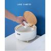 BONAD Kitchen Garbage Can Mini Trash Can with Lid Desktop Trash Can Press Trash Can Mini Desk Trash Can Tiny Countertop Garbage Can for Desk Table Office Kitchen Bedroom, White Wastebasket view 2