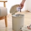HIHELO Trash Bin Pedal Trash can, Living Room flip lid Sorting Trash can, Household Bathroom Kitchen Trash can with lid Kitchen Trash Can (Color : Brass) view 3