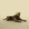 1Pcs Brass Northeast Tiger Home Copper Ornaments Hanging Ancient Play Copper Memorial Brass Retro() view 3