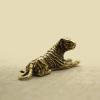 1Pcs Brass Northeast Tiger Home Copper Ornaments Hanging Ancient Play Copper Memorial Brass Retro() view 4