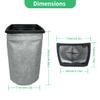 6 Pack CH3000 Cloth Filter Bags Replacement for Hoover Porta Power Swingette S1015 S1029 CH30000 Commercial Canister Vacuum Cleaner Replace Part 43662023 view 3